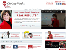 Tablet Screenshot of christieward.com